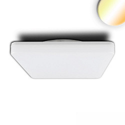Outdoor LED ceiling / wall luminaire ColorSwitch, IP54, 32.8 x 32.8cm, 24W 3000K|4000K 2700lm 120�, white, with HF sensor