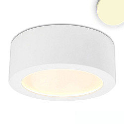 LED surface mount luminaire LUNA, IP20, indirect lightbeam, dimmable, white, 12W 2700K 600lm 120�