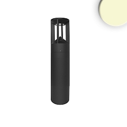 LED Bollard pole light-4, IP54, 9W 3000K 330lm, aluminium, sand black, height 40cm
