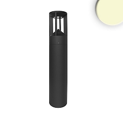 LED Bollard pole light-4, IP54, 9W 3000K 330lm, aluminium, sand black, height 60cm