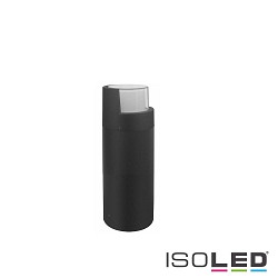 LED Pollerleuchte-6, IP54, 6W 3000K 430lm, Aluminium, sandschwarz, Hhe 30cm