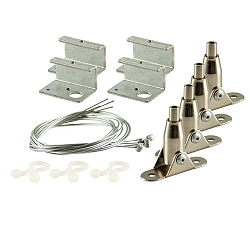 Accessory for UGR<16 Line panels - steel rope suspension (4 pc.) with movable ceiling mounts, 150cm