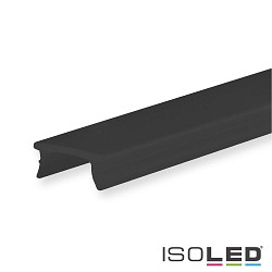Accessory for profile SURF8 / UP8 / UP10 - cover COVER34 black / matt, 25% translucency, 200cm