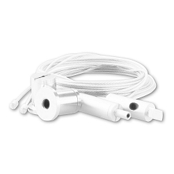 Zubeh�r f�r Kabelschleuse TUNNEL - Aufh�ngesystem mit Drahtseil, Stahl, 150cm, Wei�