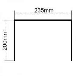 Mounting bracket for LED hall lighting spot MS 250W