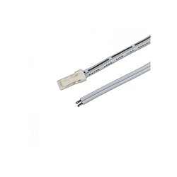 MiniAMP connection plug male, 2 poles, white, max. 3A