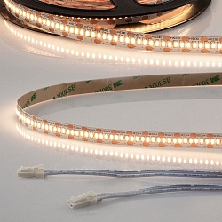 LED CRI930 MiniAMP Flex strip, 12V, 6W, 3000K, both sided 30cm cable with male plug, 500cm
