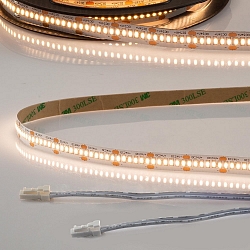 LED CRI930 MiniAMP Flex strip, 24V, 6W, 3000K, both sided 30cm cable with male plug, 120cm
