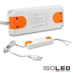 LED Trafo MiniAMP, IP20, 24V/DC, 0-50W, 200cm Kabel mit Flachstecker, sekundär 2 female Buchsen