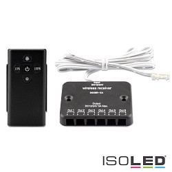 MiniAMP LED Touch/Funk PWM-Dimmer, 1 Kanal, 6x Out, 12-24V DC, 5A, inkl. Fernbedienung (Reichweite 10 Meter)