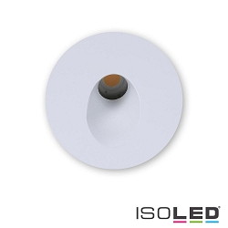 Round aluminium cover 1 for LED wall luminaire Sys-Wall68, white