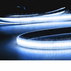 LED CRI9B Linear 48V-Flex strip, 8W, IP68, blue, 500cm