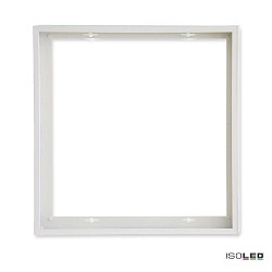 Accessory for LED panel - surface mounting frame, aluminium, white RAL 9016, panel 600 (60 x 60cm), quick mounting