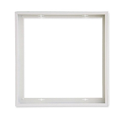 Accessory for LED panel - surface mounting frame, aluminium, white RAL 9016, panel 600 (60 x 60cm), quick mounting