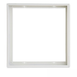 Accessory for LED panel - surface mounting frame, aluminium, white RAL 9016, panel 625 (62.5 x 62.5cm), quick mounting