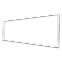 Accessory for LED panel - surface mounting frame, aluminium, white RAL 9016, panel 1200 (30 x 120cm), standard mounting