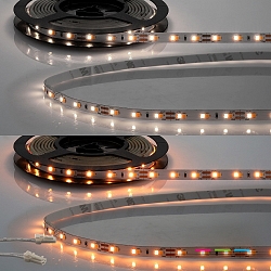 LED CRI919/940 MiniAMP Flexband, 12V, 10W, wei�dynamisch, beidseitiges Kabel mit male-Stecker, 500cm