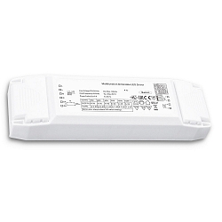 LED Konstantstrom Trafo 700/800/900/950/1050/1200mA, 40W, Push/1-10V/DALI dimmbar, wei�