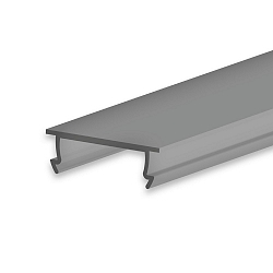 Zubeh�r f�r Profil PURE12 / PURE14 / STAIRS13 - Abdeckung COVER48, schwarz/matt, 25% Transluzenz, 200cm