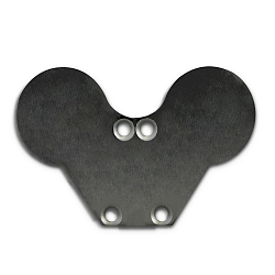 Accessory for profile LOOP13 with TUNNEL - aluminium endcap EC34 (2 pc.), incl. screws, black