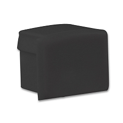 Accessory for profile PURE12S - endcap (1 pc.), EC77B, black, closed
