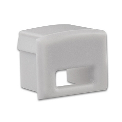 Accessory for profile PURE12S - endcap (1 pc.), EC78, silver, with cable opening