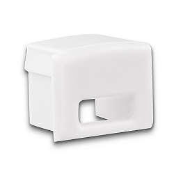 Accessory for profile PURE12S - endcap (1 pc.), EC78W, white, with cable opening