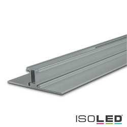 LED lighting profile 2SIDE aluminium, for 2 LED strips up to 1.2cm width, 200cm, silver