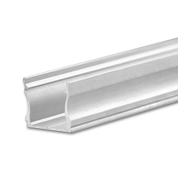 LED Aufbauprofil PURE12 S, Aluminium, 200cm, Silber