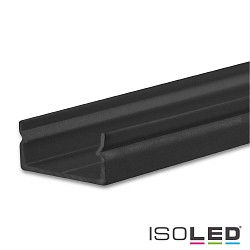 LED surface mount profile PURE14 S, aluminium, 200cm, black RAL 9005