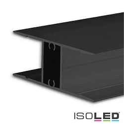 LED surface mount lighting profile HIDE DOUBLE, Up&Down, aluminium, 200cm, black