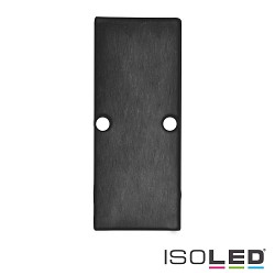 Accessory for profile HIDE DOUBLE - aluminium endcap EC90 incl. screws, black RAL 9005