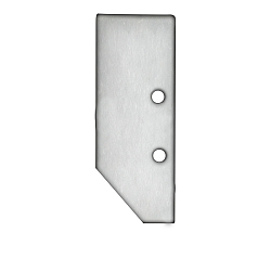 Accessory for profile HIDE ASYNC - aluminium endcap EC92 incl. screws, anodized aluminium