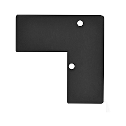 Zubeh�r f�r Profil HIDE ANGLE - Aluminium-Endkappe EC93 inkl. Schrauben, Schwarz RAL 9005
