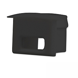 Accessory for profile DIVE12 - endcap (1 pc.), EC8B, black, with cable opening