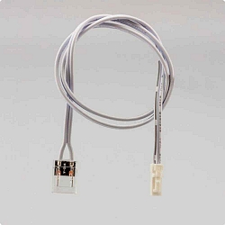 MiniAMP male-Stecker zu Clip Kabelanschluss (max. 3A) f�r 2-pol. IP20 Stripes mit Breite 10mm