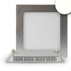 downlight flat, dimmable IP42, silver dimmable