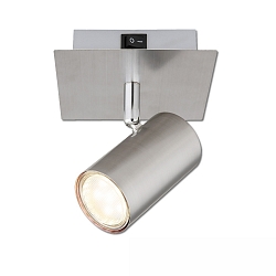 Spot-Wandleuchte mit Schalter, GU10 (exkl.), drehbar, schwenkbar