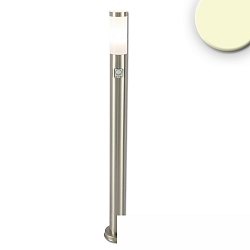bollard lamp 1100 cylindrical, with sensor, switchable E27 IP44, stainless steel 