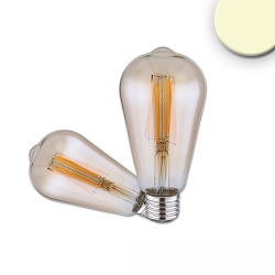 LED Deko-Filament VINTAGE LINE LED ST64, E27, 7W 2700K 720lm 360�, nicht dimmbar, Amber klar