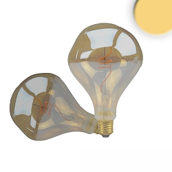 LED Deko-Filament Globeform VINTAGE LINE ROUNDBULB A125 UNREGULAR, E27, 4W 2200K 200lm 360�, CRi >85, schaltbar, Amber klar