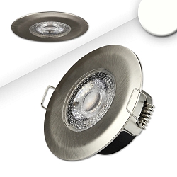 recessed luminaire PC68 IP44 BRUSHED rigid, dimmable IP44, brushed aluminium dimmable 5W 420lm 4000K >80� >80� CRI >80