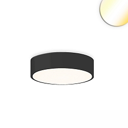 wall and ceiling luminaire DN400 round, CCT Switch IP20, black dimmable