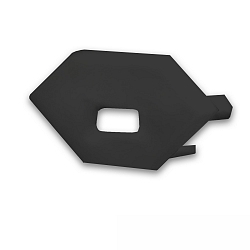 Zubeh�r f�r Profil CORNER11n - Endkappe EC97, 1 Stk., mit Kabeldurchf�hrung, Schwarz