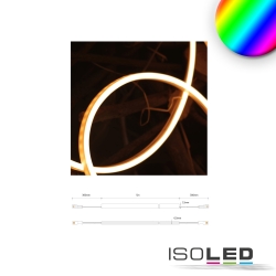 Outdoor LED NeonPRO Flexband 0612, IP68, 24V, 8W, CRi >90, dimmbar, RGB