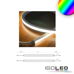 Outdoor LED NeonPRO Flexband 1212, 24V, 10W, IP67, CRi >90, dimmbar, RGB