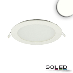 LED Downlight, rund, 12W, CRI90, IP42, ultraflach, blendungsreduziert, dimmbar, 3000K, wei�