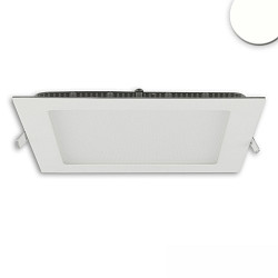 downlight square, flat, glare-reduced IP42, white dimmable