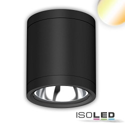 LED Deckenaufbaustrahler, 10W, ColorSwitch 3000|4000|5000K, IP65, dimmbar, schwarz