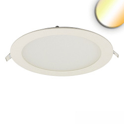 LED Downlight, rund, 225mm, 18W, Colorswitch 3000|3500|4000K, IP42, ultraflach, dimmbar, wei�